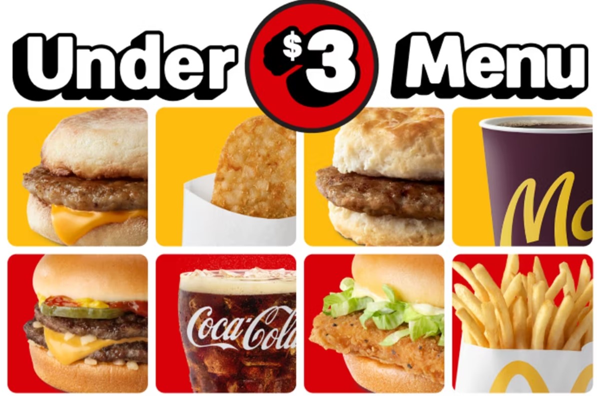 The Under $3 Mcdonald’s  Menu